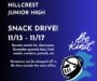Snack Drive! 11/13-11/17
